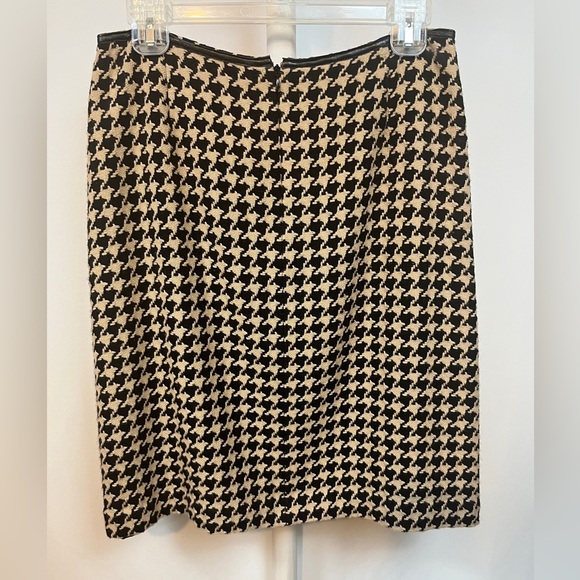 Talbots Yellow and Black Skirt Knee Length Skirt with Lining Size 8 - Picture 5 of 8